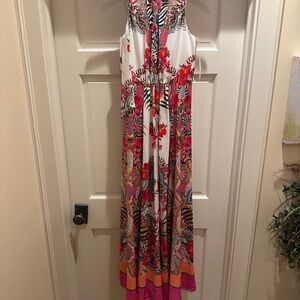 Ted Baker Floral Maxi Dress with Vibrant Patterns - Worn once